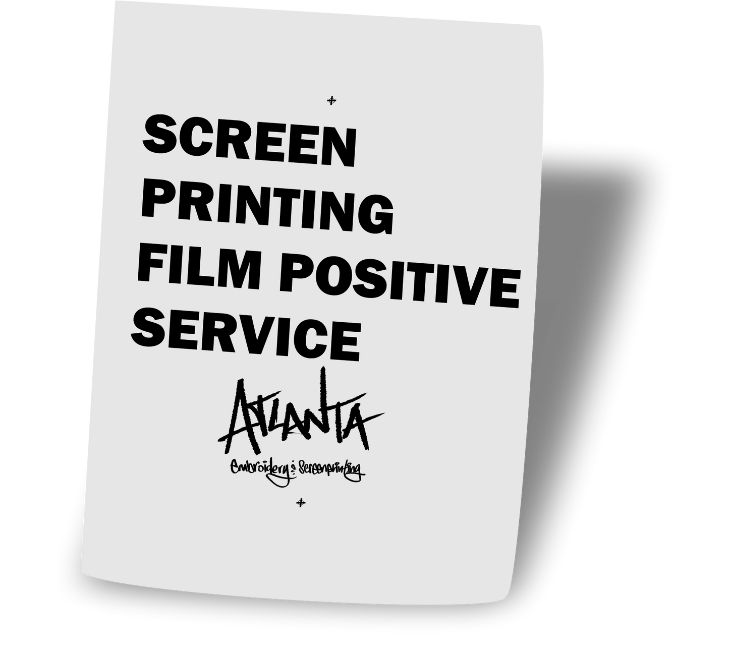 Custom Printed Vellum/Film Positive (13x19 inches)